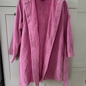 Lacoste Pink Terry Cloth Robe